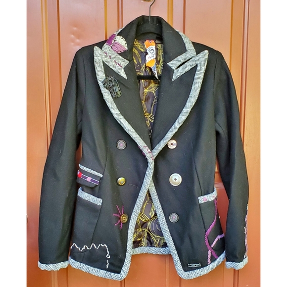 Desigual Jackets & Blazers - Desigual embroidered blazer